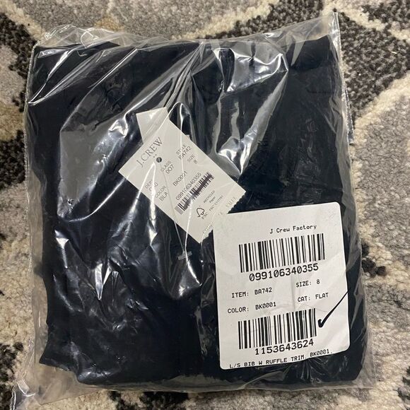 J. Crew Factory Long-sleeve top with ruffles Item BA742* - Picture 6 of 6